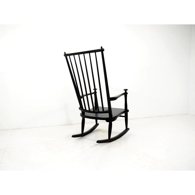 Wood Mid-Century Scandinavian Rocking Chair For Sale - Image 7 of 10