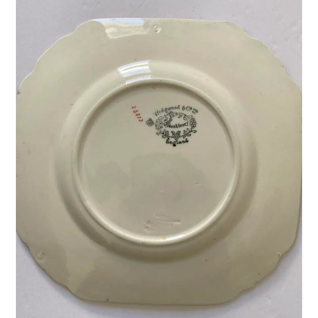 Ceramic Late 19th Century Wedgwood Queen’s Ivory Blue and White Plates- Set of 4 For Sale - Image 7 of 10