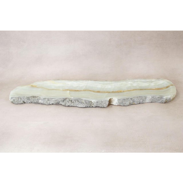 Premium Onyx Tray with Raw Edge For Sale - Image 4 of 6