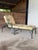Vintage Coastal Chinoiserie Faux Bamboo Aluminum Chaise Lounge For Sale - Image 10 of 12