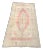 Vintage Distressed Faded Turkish Anatolian Dove Gray and Red Color Rug For Sale