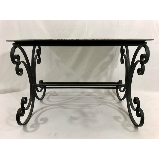 I just about fell over when I found this tole tray on stand, it must have been in a very dark room its entire life, the...