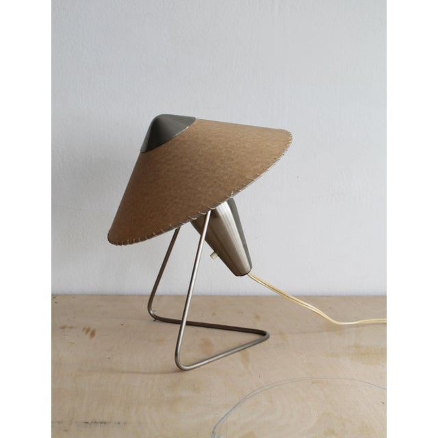 Metal Vintage Table Lamp by Helena Frantová, Czechoslovakia, 1953 For Sale - Image 7 of 14