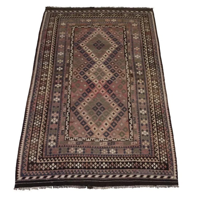 Afghan Kilim Rug, 1980s For Sale - Image 12 of 12