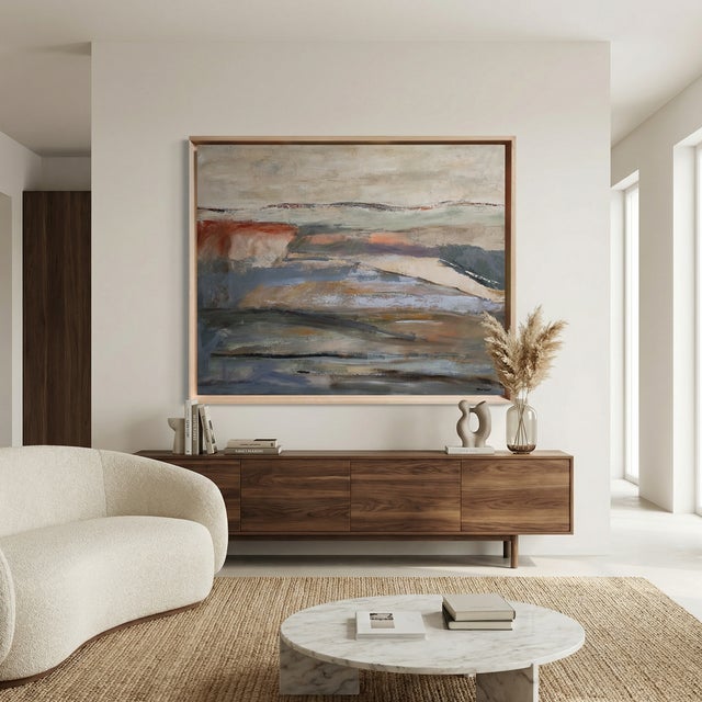 What Lingers, Abstract Landscape, Expressionism, Contemporary, Framed by Sophie Dumont For Sale - Image 9 of 9