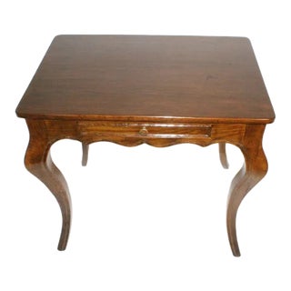 French Provincial Oak Side Table With Frieze Drawer, Circa 1920's For Sale