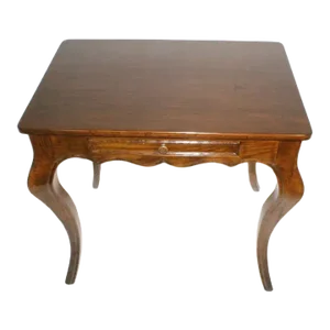 French Provincial Oak Side Table With Frieze Drawer, Circa 1920's