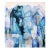 Wild Blue 2 - Original Blue Abstract Architectural Acrylic Painting on Canvas For Sale