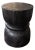 Hand-Carved Burnt Suar Wood Side Table in Espresso Finish For Sale