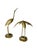 Ralph Lauren Vintage Mid-Century Solid Brass Crane Figurines, Pair – Hollywood Regency Bird Sculptures For Sale - Image 4 of 7