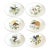 Mottadeheh Design Portuguese Birds of Paradise Porcelain Plates, Set of 6 For Sale