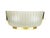 Mid-Century Modern Mid-Century Italian Brass and Molded Glass Sconce For Sale - Image 3 of 9