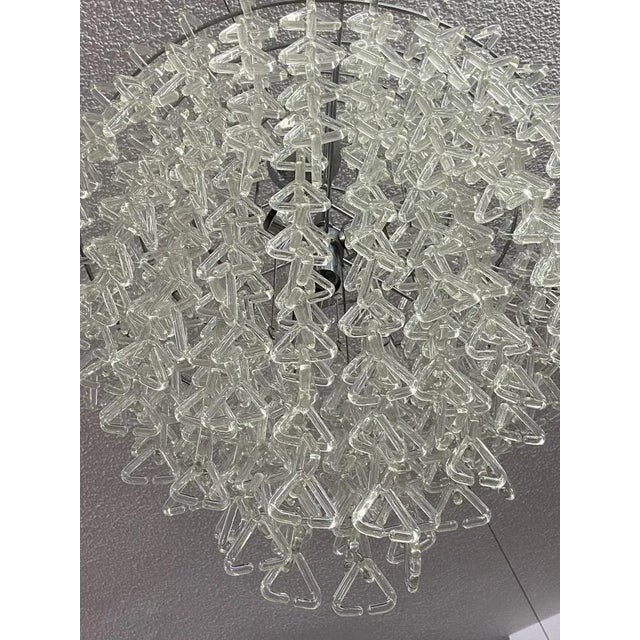 Mid-Century Modern Ceiling Lamp attributed to Angelo Mangiarotti For Sale - Image 3 of 10