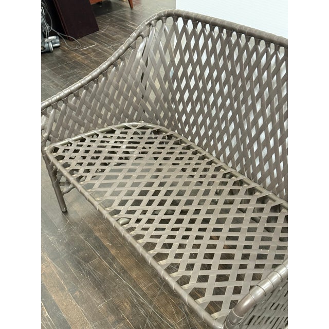 Late 20th Century Brown Jordan Outdoor Settee, Vintage For Sale - Image 5 of 12