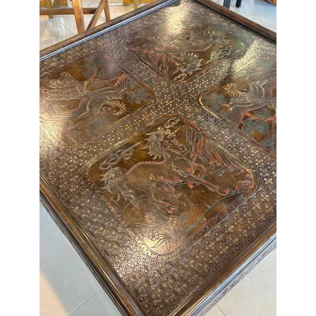 Vintage Mario Buatta for John Widdicomb Chinoiserie Ming Cocktail Coffee Table For Sale - Image 12 of 12
