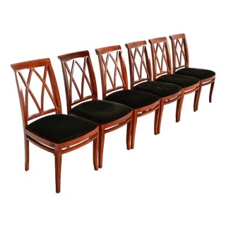Bernhardt Regency Carved Mahogany Dining Chairs | Set of Six For Sale