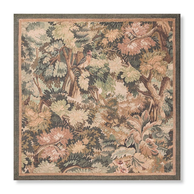 Loloi Rugs Loloi Living Thicket Multi / Green 3'-4" x 3'-4" Wall Art For Sale - Image 4 of 4