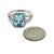 Metal Natural Topaz Diamond Ring 6.5 14k W Gold 5.17 TCW Certified For Sale - Image 7 of 7