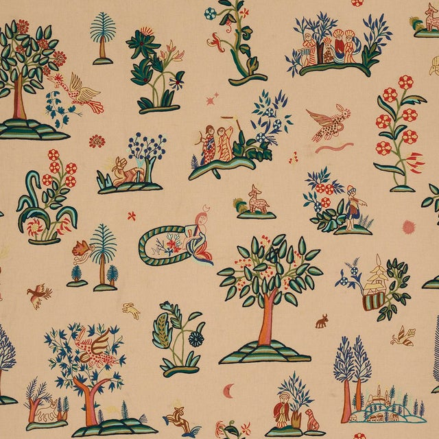 Sample - Schumacher Garden Fantasie Fabric, Document For Sale In Charlotte - Image 6 of 6