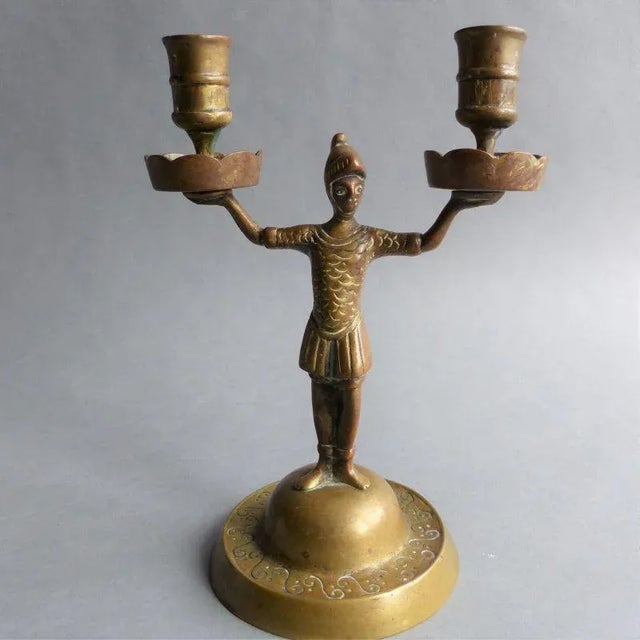 Empire French Bronze Candleholders, 1800s, Set of 2 For Sale - Image 11 of 11