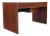 Mid Century Modern Hidden File Drawer Glenn California Walnut Writing Table Desk For Sale - Image 10 of 10