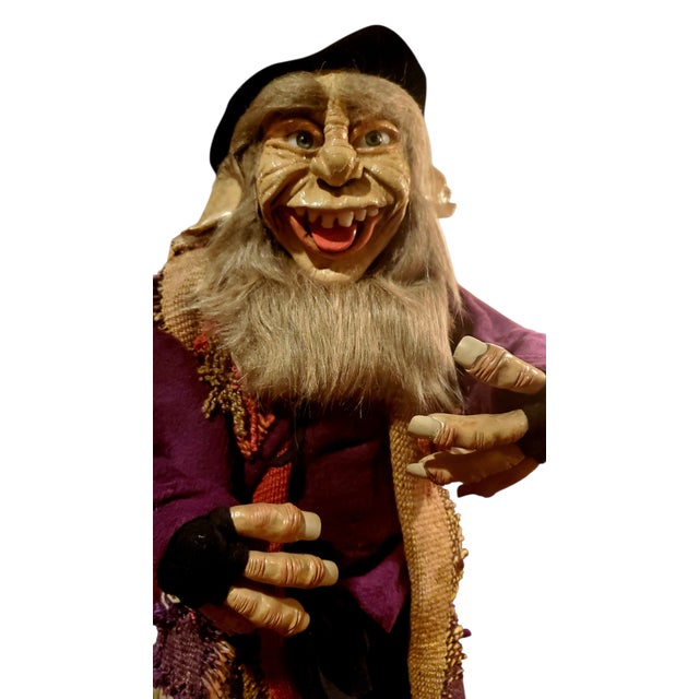 Large Antique Andean Folk Art Goblin Figure – Handcrafted Textile Sculpture, Curated Collectible For Sale - Image 4 of 6
