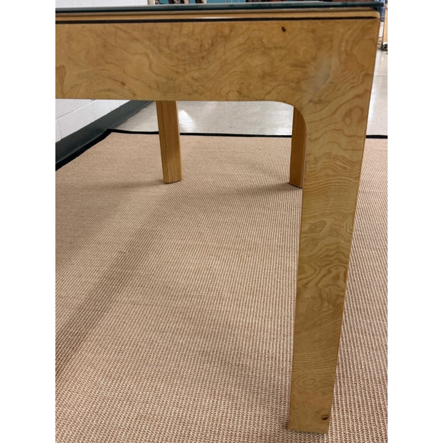 Henredon 1950s Henredon Scene Two Burled Olive Writing Desk For Sale - Image 4 of 12