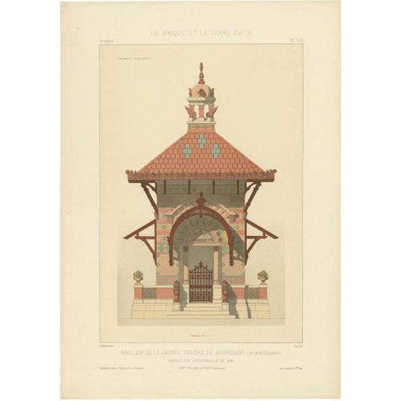 Chabat, French Pavilion of the Grande Tuilerie, 1900, Print For Sale - Image 6 of 6