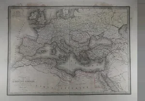 Mid 19th Century Map of the Roman Empire