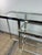 Double Console Table in Chromed Metal and Glass, 2000s For Sale - Image 6 of 13