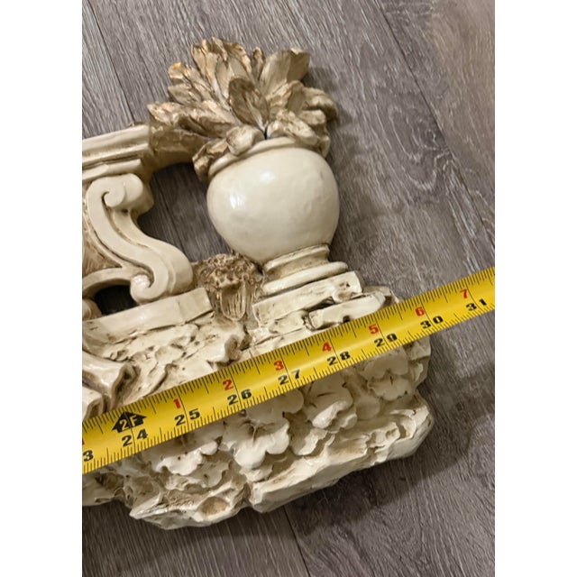 Plastic Vintage Victorian Scene Resin Courting Couple Wall Plaque 30in For Sale - Image 7 of 8