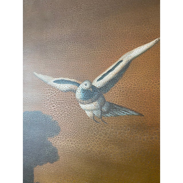 Brown Late 20th Century Oil Painted Screen by Chelsea House For Sale - Image 8 of 13