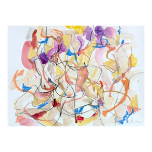 Dancers Ii, 11 X 15 Oil Pastel on Paper