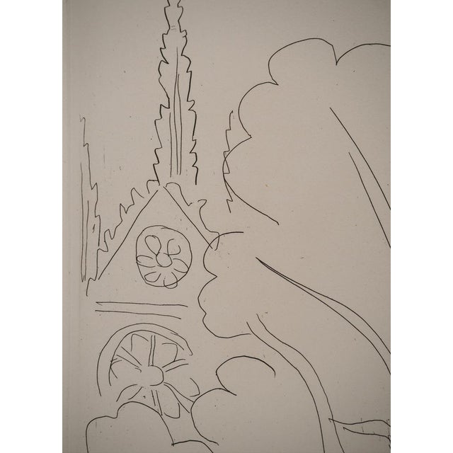 Henri MATISSE (1869-1964) The Glory of Paris: The Towers of Notre Dame, 1937 Original etching (Atelier Daragnès) Signed in...