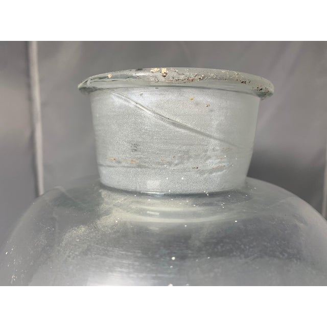 Vintage Millville Apothecary Jar: Large Glass Stopper Bottle, c. 1903-1930 For Sale - Image 6 of 10