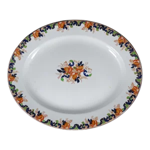 English Transferware Platter John Maddock & Sons Majestic Pattern Circa 1895