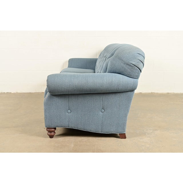 Smith Brothers Traditional Roll Arm Tufted Sofa For Sale - Image 10 of 13