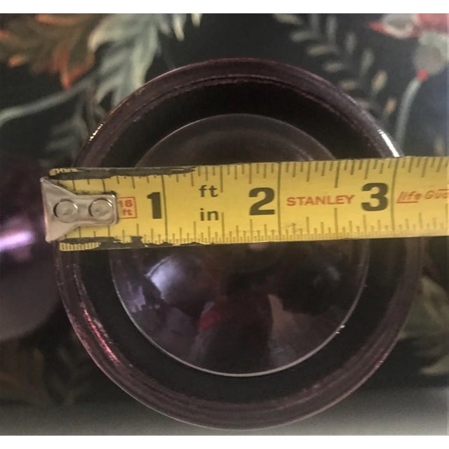 1990s Vintage 1990s Amethyst Vases, Made in Spain - a Pair For Sale - Image 5 of 7