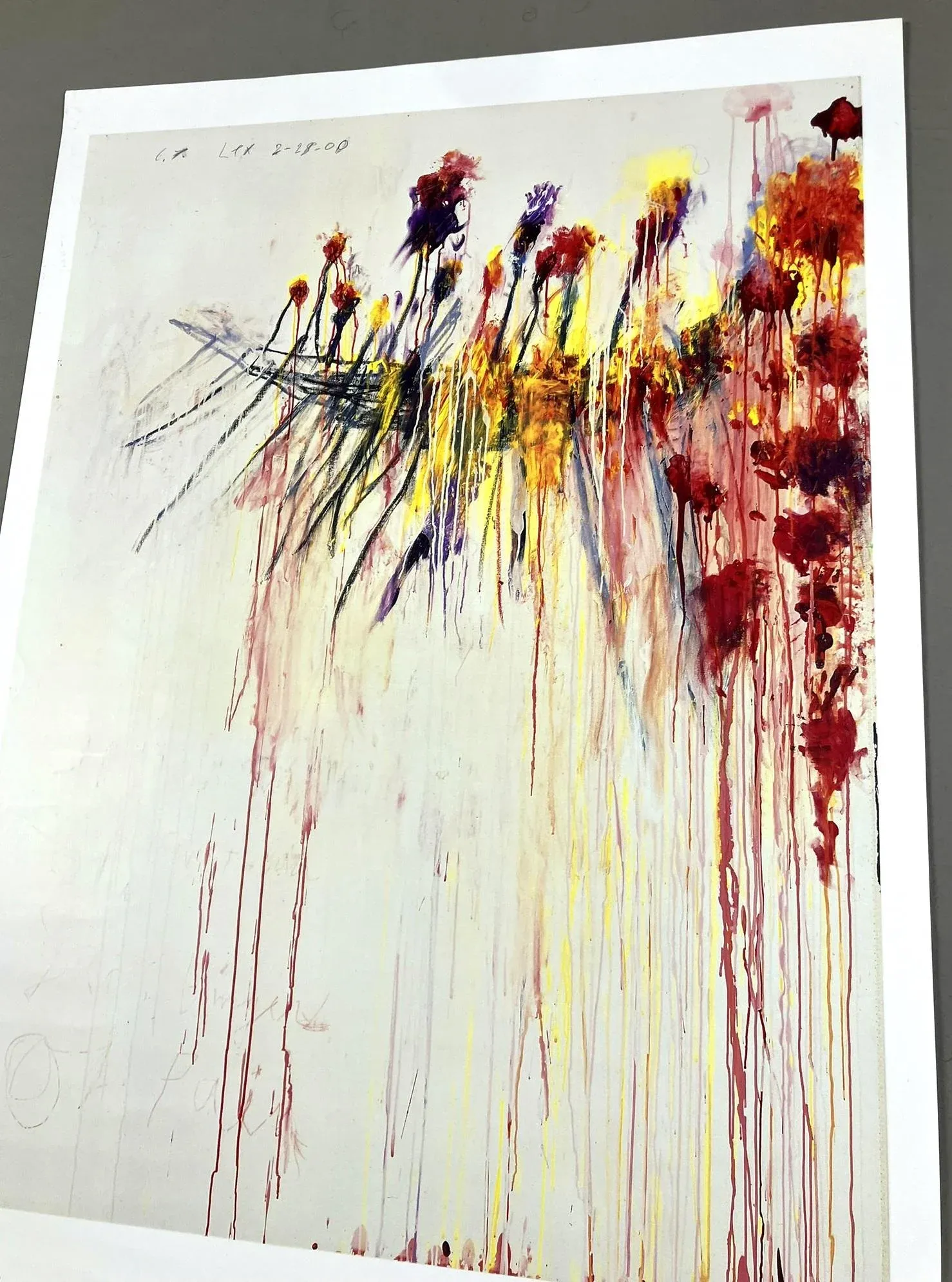 Cy Twombly Coronation of Sesostris Original Paris Exhibition