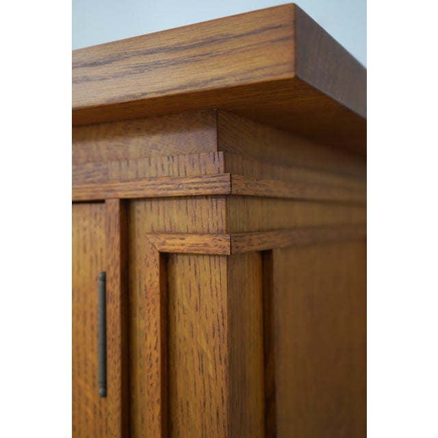Swartzendruber Frank Lloyd Wright Inspired Oak Bookcase For Sale - Image 13 of 18