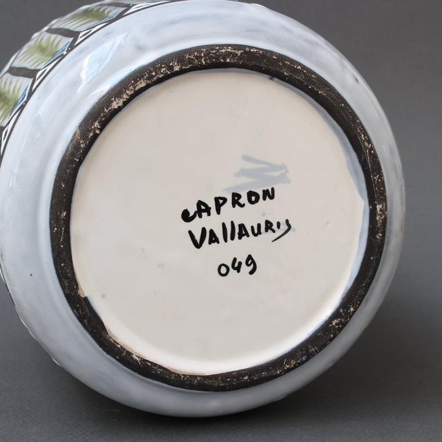 Vintage French Ceramic Cachepot by Roger Capron, 1970s For Sale - Image 12 of 15