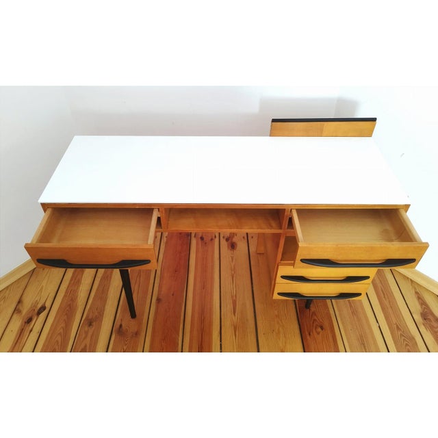 Czechoslovakian Desk by M. Pozar for Up Závody, 1960s, Set of 2 For Sale - Image 14 of 18