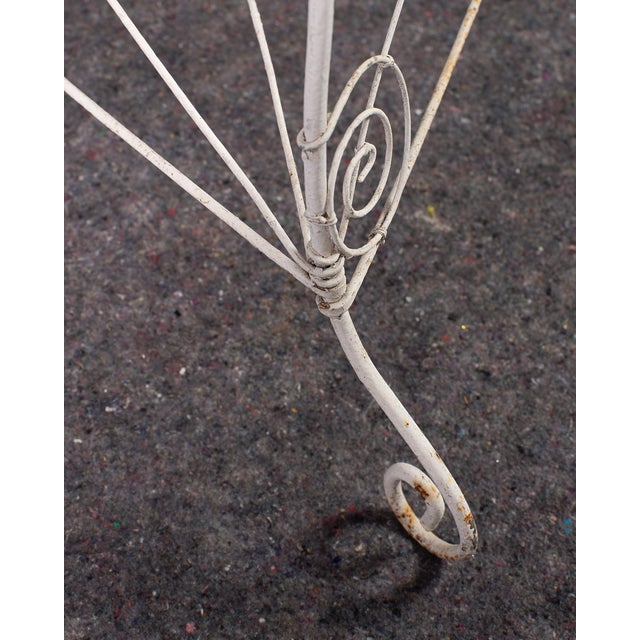 English Victorian Three-Tier Demilune Wire Garden Plant Stand For Sale - Image 13 of 18