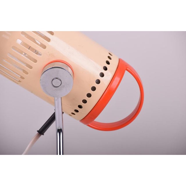 Mid-Century Table Lamp in Lacquered Metal by Chirana, Czech, 1970s For Sale - Image 4 of 7
