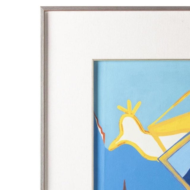 Painting - Mario Cesariny - 20th Century (signed). Acrylic on paper. Signed. Dimensions: 59 cm x 44 cm.