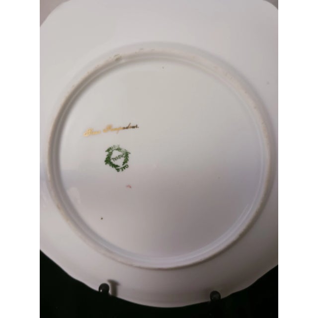 Early 20th Century Royal Austria O & E G Rose Pompadour Plate For Sale - Image 4 of 9