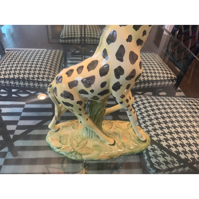 1980s Large Porcelain Giraffe For Sale - Image 4 of 13