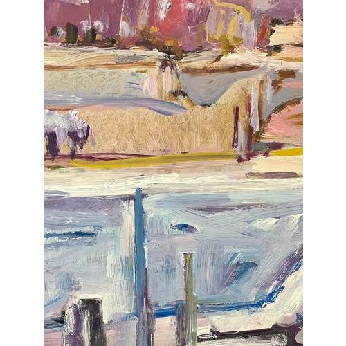 Blue Jean Krille, Landscape 146, 1986, Oil on Masonite For Sale - Image 8 of 12