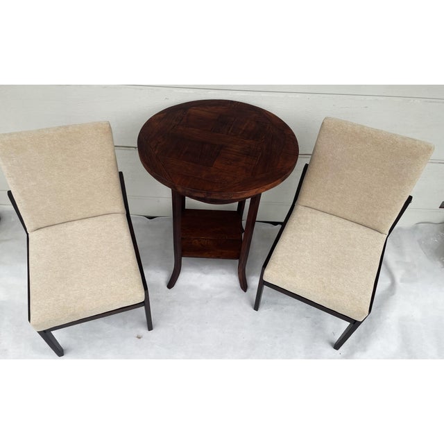 Modernist Scandinavian Table and Chairs, 1960s, Set of 3 For Sale - Image 3 of 14