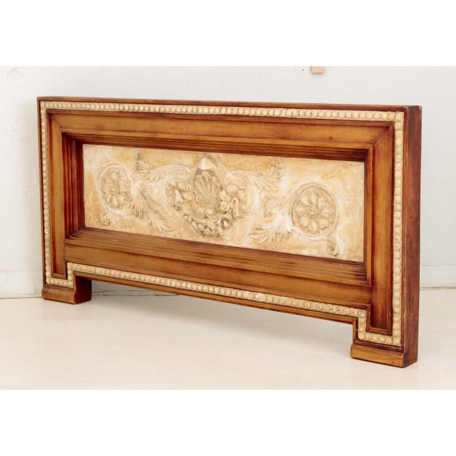 Neoclassical Style Fruitwood Framed Plaster Panel For Sale In New York - Image 6 of 7
